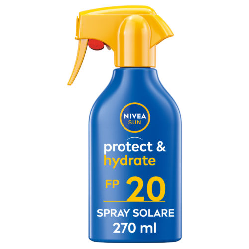 Nivea Sun Spray Solare Protect & Hydrate Fp20 Crema Solare Idratante Per 48 Ore 270ml