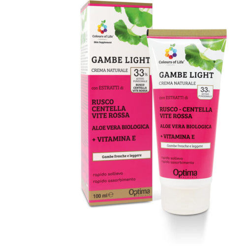 Optima Naturals Gambe Light Crema naturale per gambe e caviglie pesanti 100ml