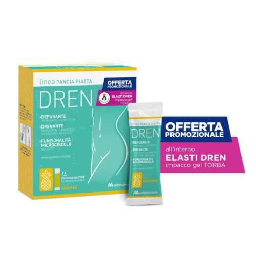 Pancia Piatta Dren ananas 14 stick pack + Impacco Gel Torba