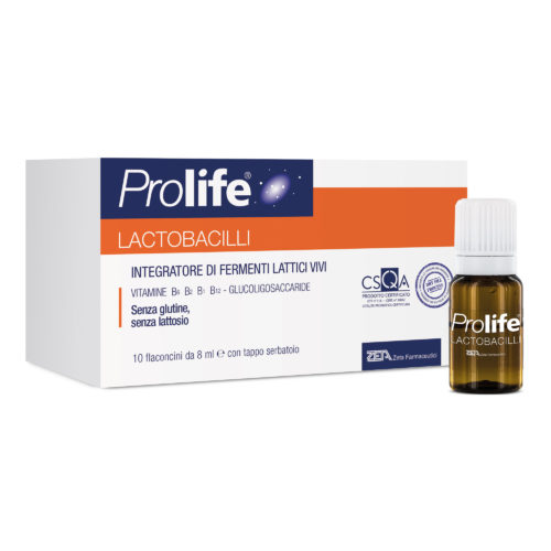 Prolife Lactobacilli 10 Flaconi 8ml Integratore Probiotico