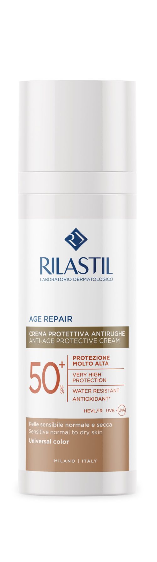 Rilastil Sun Age Repair Crema Solare SPF50+ Universal Color 50ml