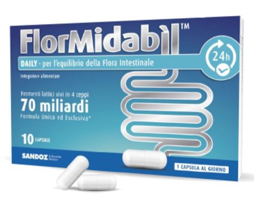 Sandoz Flormidabil Daily equilibrio flora intestinale 10 capsule