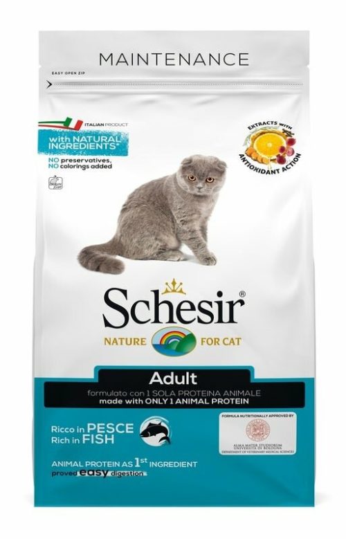 Schesir Mantenimento Croccantini Con Pesce Per Gatti Adulti Sacco 1,5kg