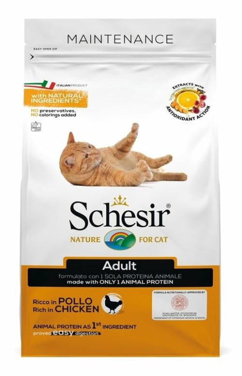 Schesir Mantenimento Croccantini Con Pollo Per Gatti Adulti Sacco 1,5kg