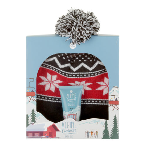 Set regalo doccia gel e cappello Alpine coziness