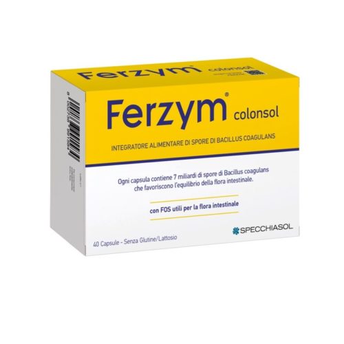 Specchiasol Ferzym Colonsol per l'equilibrio della flora intestinale 40 capsule