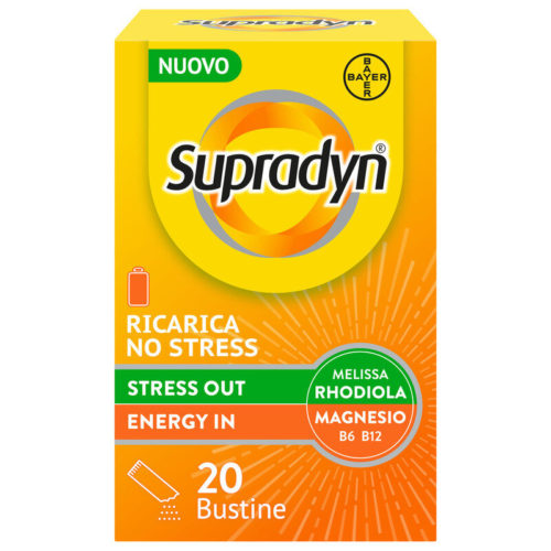 Supradyn Ricarica No Stress Integratore Vitamine e Magnesio contro la Stanchezza da Stress 20 Buste